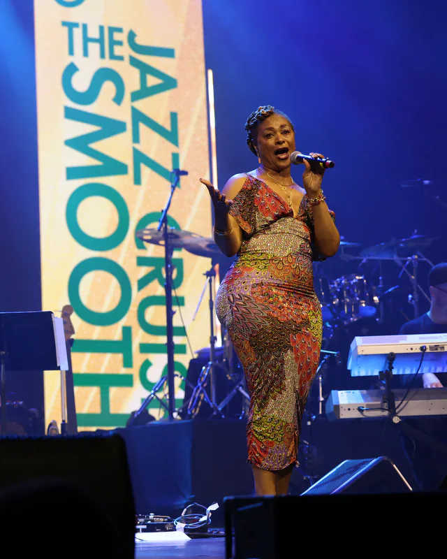 Bajan Moore performing on The Smooth Jazz Cruise stage